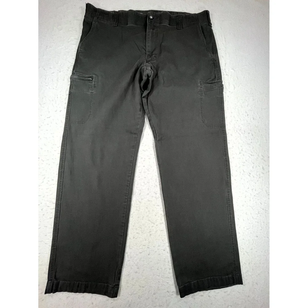 Lee Extreme Motion Cargo Pants Mens 40x32 Gray Comfort Regular Fit Straight Leg